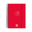 Agenda escolar espiral E8 Dp 26-27 Rojo FINOCAM