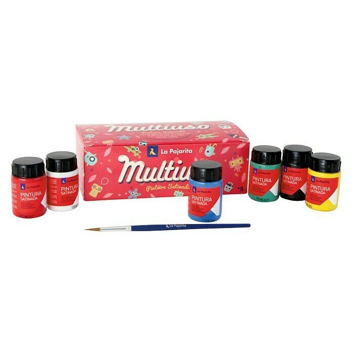 PINTURA PAJARITA 6 FRASCOS SURTIDOS | 1 UNIDADES | (CARLOS GROLLO S,A,)