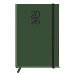 AGENDA ANUAL 2026 PEÑAFIEL PLUS ACOLCHADA GOMA VERDE DP | MYRGA