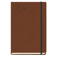 AGENDA ANUAL 2026 BARCINO SEMIFLEXIBLE MARRON DP | MYRGA