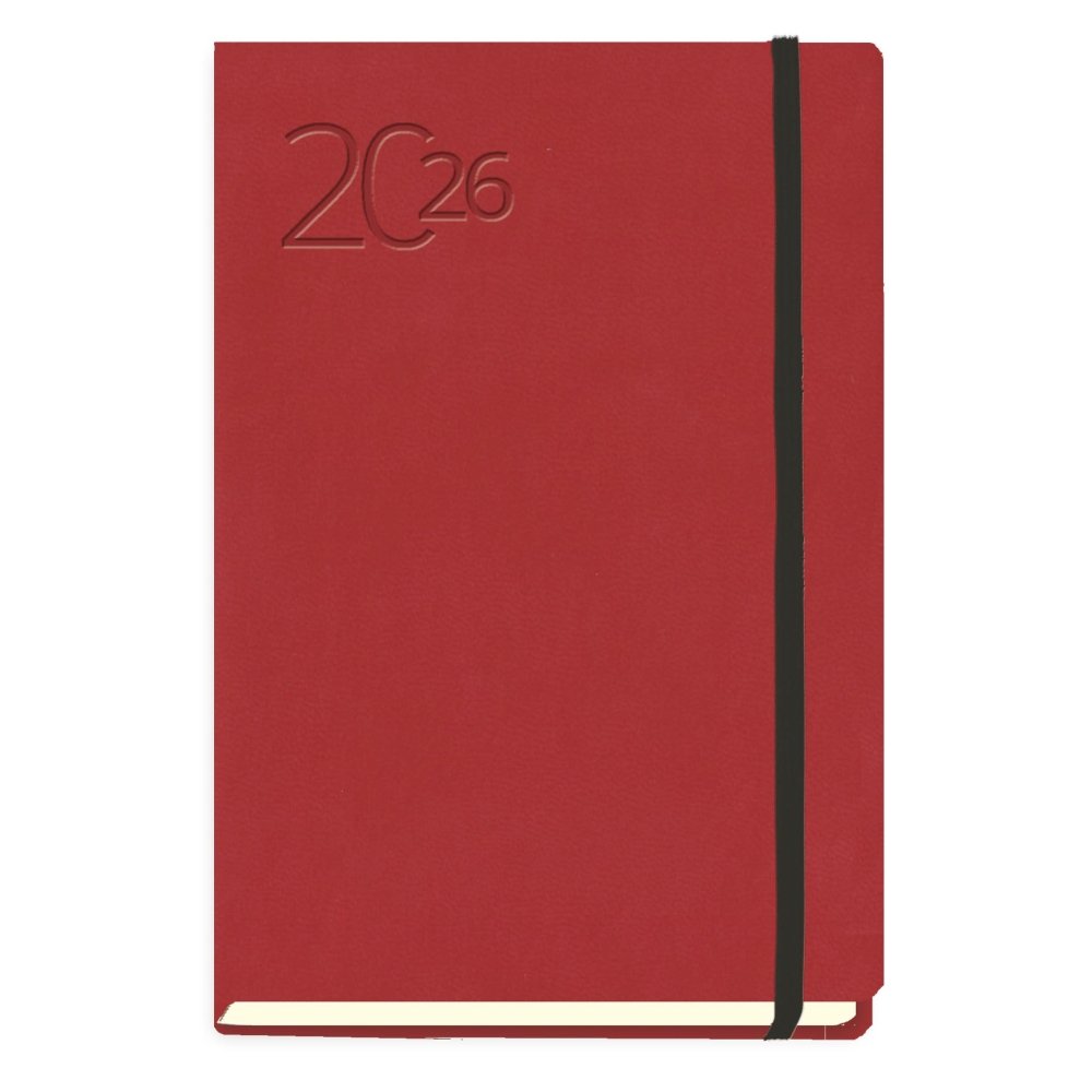 AGENDA ANUAL 2026 BARCINO SEMIFLEXIBLE ROJO DP | MYRGA