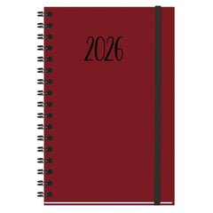 AGENDA ANUAL 2026 NATURE D13 WIREO TAPA DURA TELA ROJO DP | MYRGA