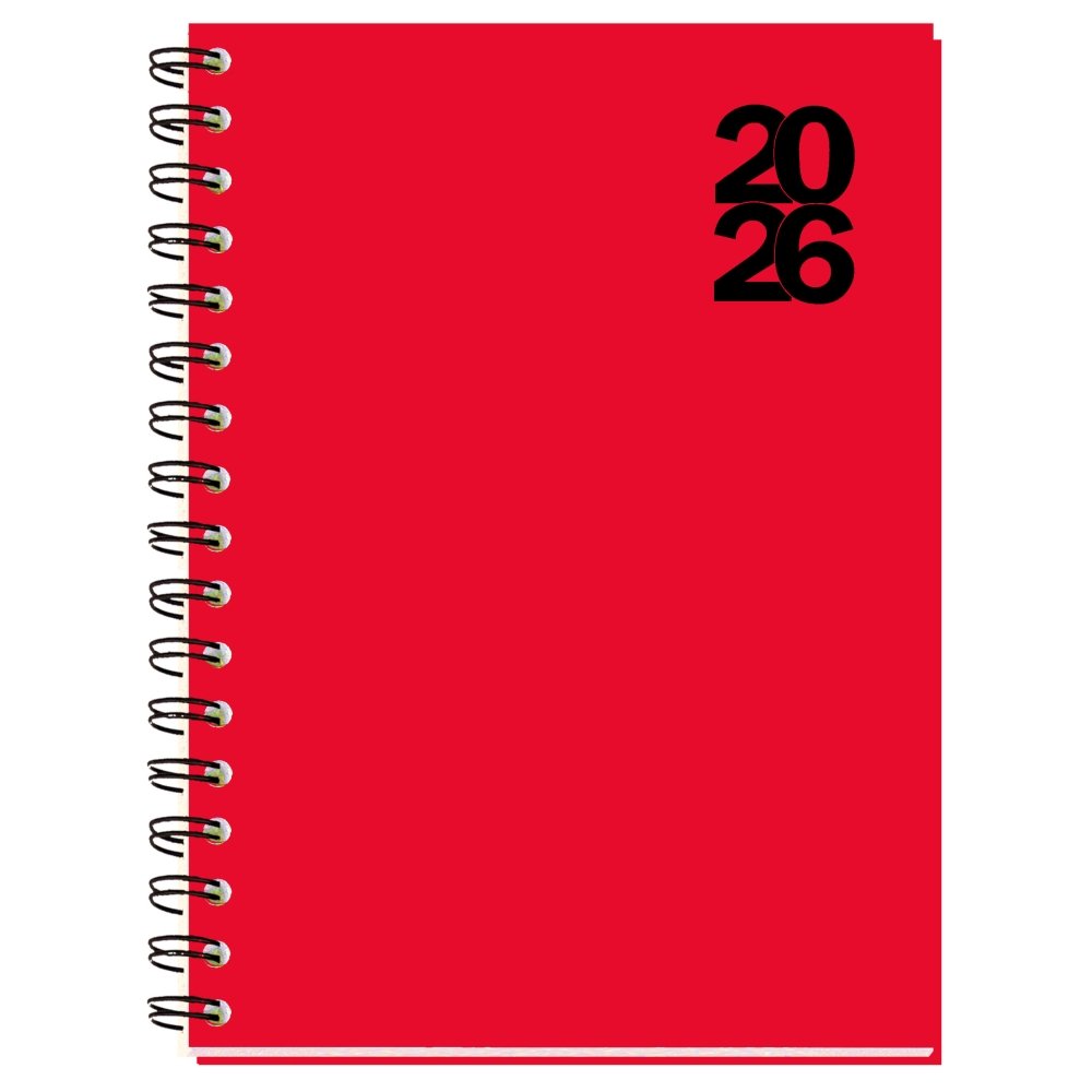 AGENDA ANUAL 2026 DUEÑAS D16 DIA PAGINA ROJO | MYRGA