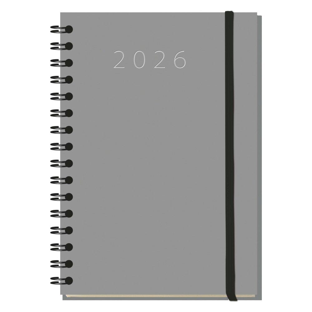 AGENDA ANUAL 2026 LAREDO BASIC WIREO DIA PAGINA GRIS | MYRGA