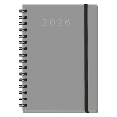 AGENDA ANUAL 2026 LAREDO BASIC WIREO DIA PAGINA GRIS | MYRGA