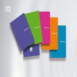 Bloc Espiral A4 Liso 80H 90g | Manipulados Zorrilla | Cartón | Formato A4 | Pack 10 Unidades