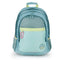 Mochila escolar triple 44x32 Rejilla Whisper verde agua Gabol