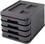 Fichero sobremesa negro FAIBO reciclado para oficina y estudio