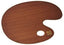 Paleta de madera ovalada 25x35 cm barnizada TALENS