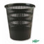 PAPELERA DE REJILLA PLÁSTICO NEGRA 12L