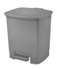 PAPELERA DE PEDAL GRIS CAPACIDAD 22 LITROS | 1 UNIDADES | (FAIBO)