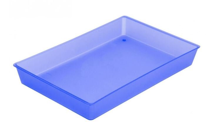 BANDEJA MULTIUSO COLOR AZUL TRANSLUCIDA | 10 UNIDADES | (FAIBO)