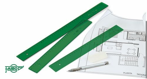 REGLA FAIBO 30CM VERDE 106 | 1 UNIDADES | (FAIBO)
