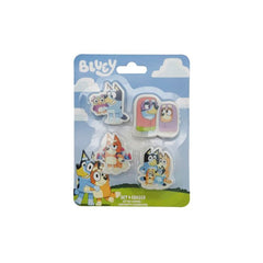 SET CON 4 GOMAS DE BORRAR BLUEY | 1 UNIDADES | (CYP)
