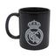 TAZA CERAMICA NEGRA CON ESCUDO BLANCO EN CAJA REAL MADRID | CYP | 1 UNIDAD | 8426842114170