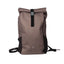 Mochila con cierre enrollable identity color marrón Oxford Diseño