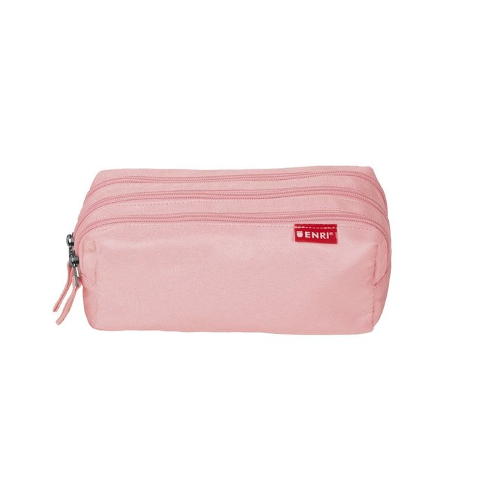 PORTATODO ENRI 3 CREMALLERAS ROSA | ENRI TEXTIL