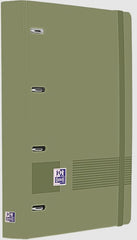 📘 Carpebloc polyfoam a4+ 4 anillas 35mm + recambio cuadrícula 5x5 color verde safari