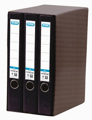 MODULO 3 ARCHIVADORES A4 ESTRECHO NEGRO | 1 UNIDADES | (ELBA)