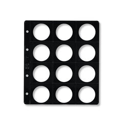 FUNDA MONEDAS 12 ALOJAMIENTOS DIAMETRO DE 42MM | 5 UNIDADES | (PARDO)