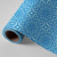 Papel regalo bobina 62 cm papel caña de azúcar mandala azul WONDER WRAPPER