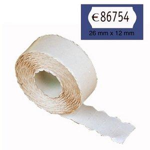 ROLLO ETIQUETAS 26X12 BLANCA REMOVIBLE OVAL | 10 UNIDADES | (PRYSE, S,A,)