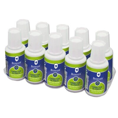 CORRECTOR PINCEL 20ML BISMARK | 10 UNIDADES | (POESSA BISMARK BASICO)