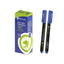 Rotulador permanente punta fina 0,6 mm azul BISMARK, pack 10