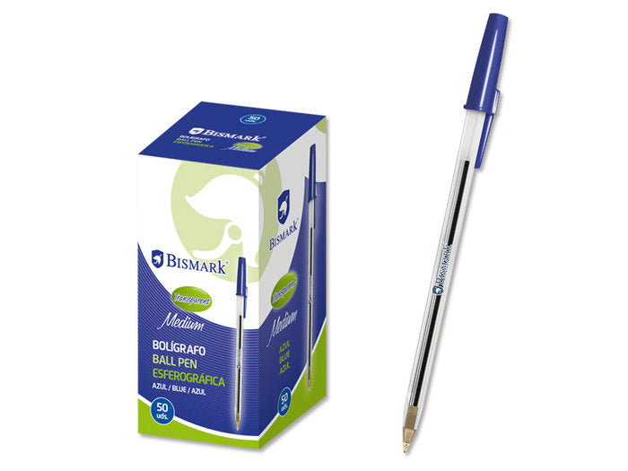 BOLIGRAFO E, AZUL 50U BISMARK | 50 UNIDADES | (POESSA BISMARK BASICO)