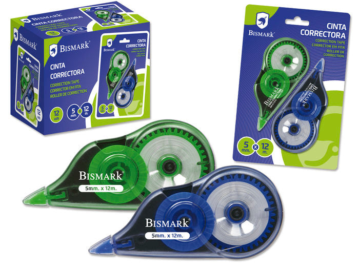 CORRECTOR CINTA BISMARK 12M BLISTER 2U | 12 UNIDADES | (POESSA BISMARK BASICO)