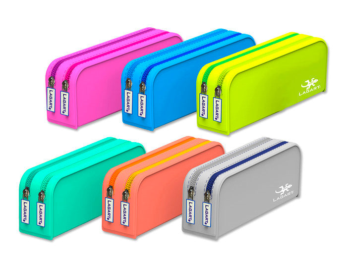 PORTATODO LAGART SILICONA RECTANGULAR DOBLE CREMALLERA | LAGART