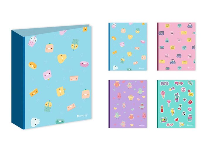 CARPETAS 4 ANILLAS 40MM CUQUI SURTIDAS | 1 UNIDADES | (POESSA BISMARK REGALO)