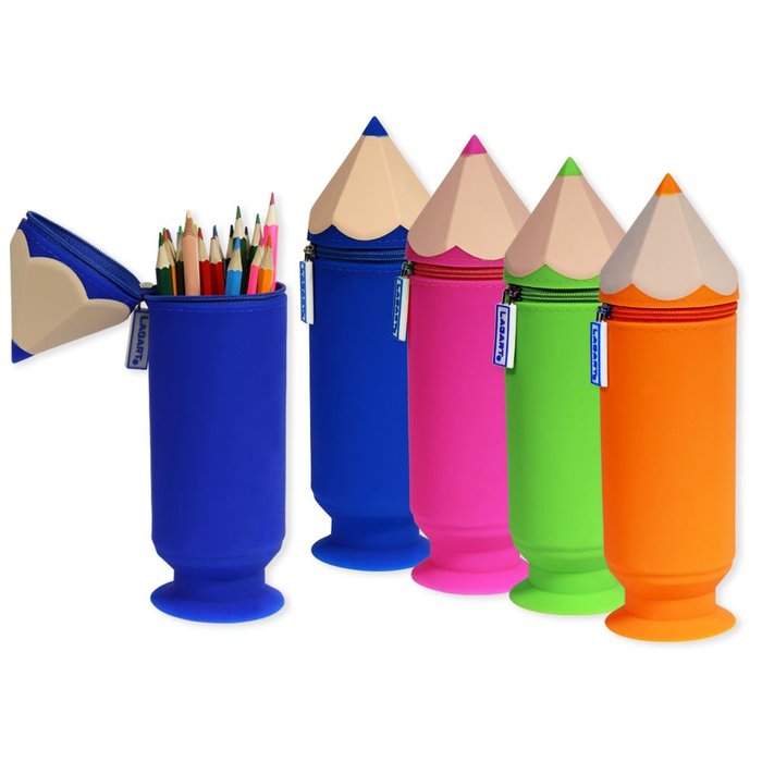 PORTATODO SILICONA FORMA DE LAPIZ SURTIDOS | LAGART