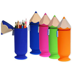 PORTATODO SILICONA FORMA DE LAPIZ SURTIDOS | LAGART