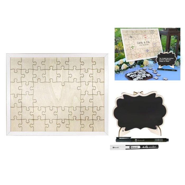 CUADRO PUZZLE DE FIRMAS | POESSA BISMARK REGALO | 1 UNIDAD | 8430173331403