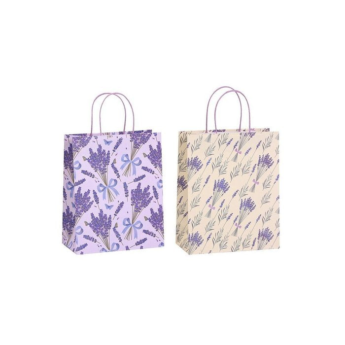 BOLSA KRAFT REGALO LAVANDA | POESSA BISMARK GIFT | ENVASE 12 UDS. UNIDAD | 18430173332131