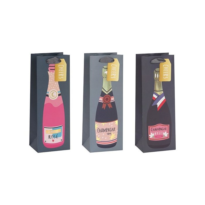 BOLSA BOTELLA CHAMPAGNE | POESSA BISMARK GIFT | 1 UNIDAD | 18430173332179