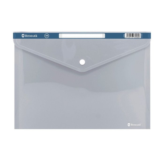 PP SOBRE PORTAD, C/ VELCRO +IDENTIF A4 330X235 TRANS | 50 UNIDADES | (POESSA BISMARK BASICO)