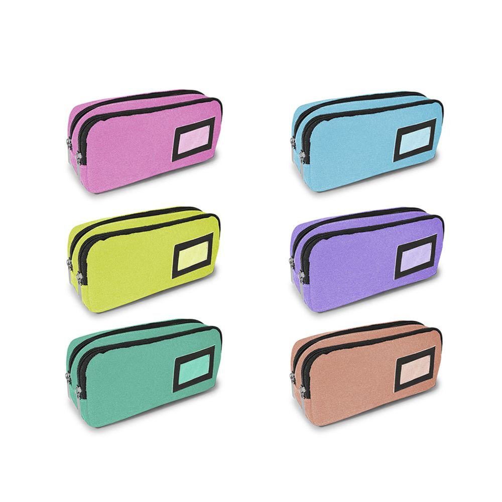 PORTATODO DOS CREMALLERAS PON TU NOMBRE SURTIDOS | LAGART