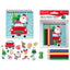 Libreta Papa Noel con Lapiceros Colores y Pegatinas BISMARK Navidad
