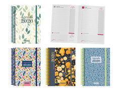 AGENDA ANUAL 2026 FLOWERS DIA PAGINA SURTIDAS 15X21CM | INGRAF AGENDAS