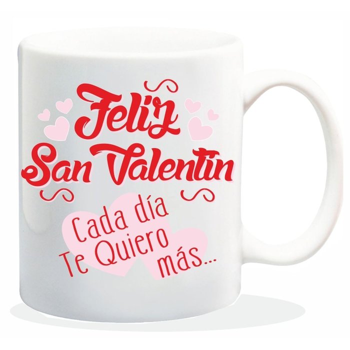 TAZA ENAMORADOS FELIZ SAN VALENTIN | ROYMART | 1 UNIDAD | 8431234190984