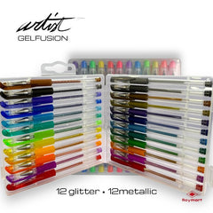 MALETA 24 BOLIS GEL METALICO/GLITTE | ROYMART