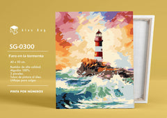 PINTAR POR NUMEROS FARO EN LA TORMENTA | ROYMART | 1 UNIDAD | 8431234196597