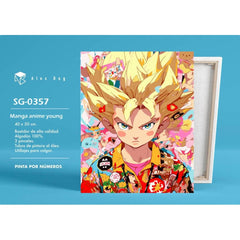 PINTAR POR NUMEROS MANGA ANIME YOUNG | ROYMART | 1 UNIDAD | 8431234197877