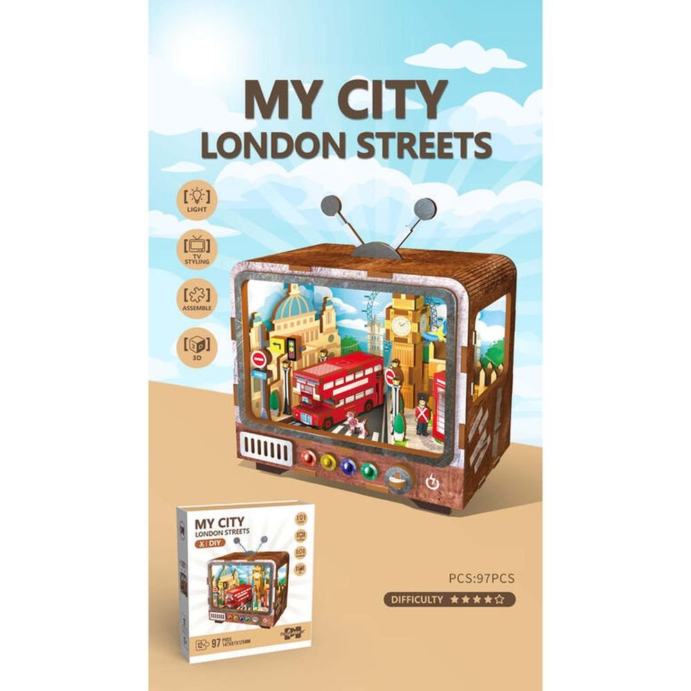 MAQUETA MADERA 97 PIEZAS MY CITY LONDON | ROYMART | 1 UNIDAD | 8431234198041