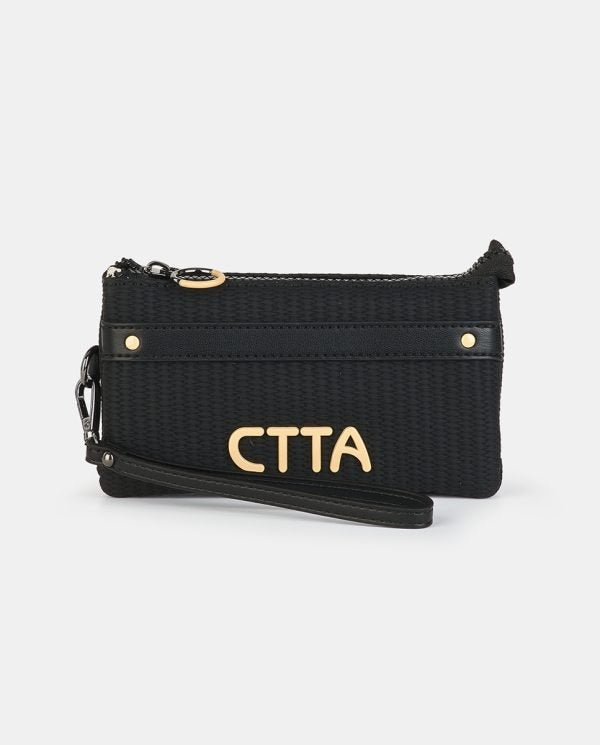 MONEDERO NECESER CON ASA MANO FOX NEGRO 18 X 10 CM | CAMINATTA | 1 UNIDAD | 8432077122491