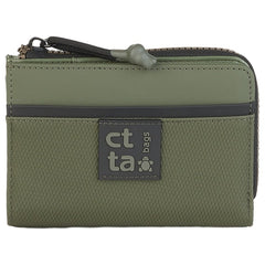 BILLETERO CON CREMALLERA Y BROCHE KAKI | CAMINATTA | 1 UNIDAD | 8432077124136