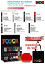 Expositor 36 Rotuladores Uni Posca PC-5M Surtidos