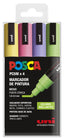 Rotulador Uni Posca Pc-5M 4 Colores Brillantes | Posca | Pack 1 Unidades